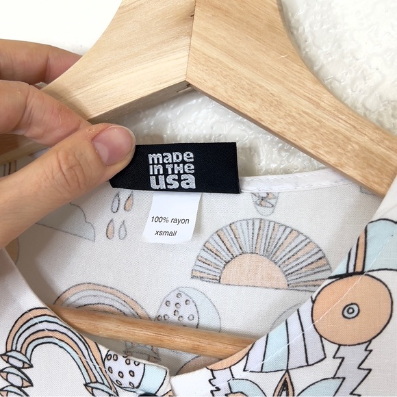 Nooworks Bridge Print Button Front Dress - Picture 8 of 8